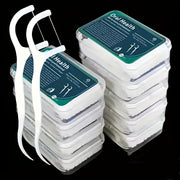 Box of 50 Unflavored Polyester Dental Floss 3.03-Inch for Deep Oral Care