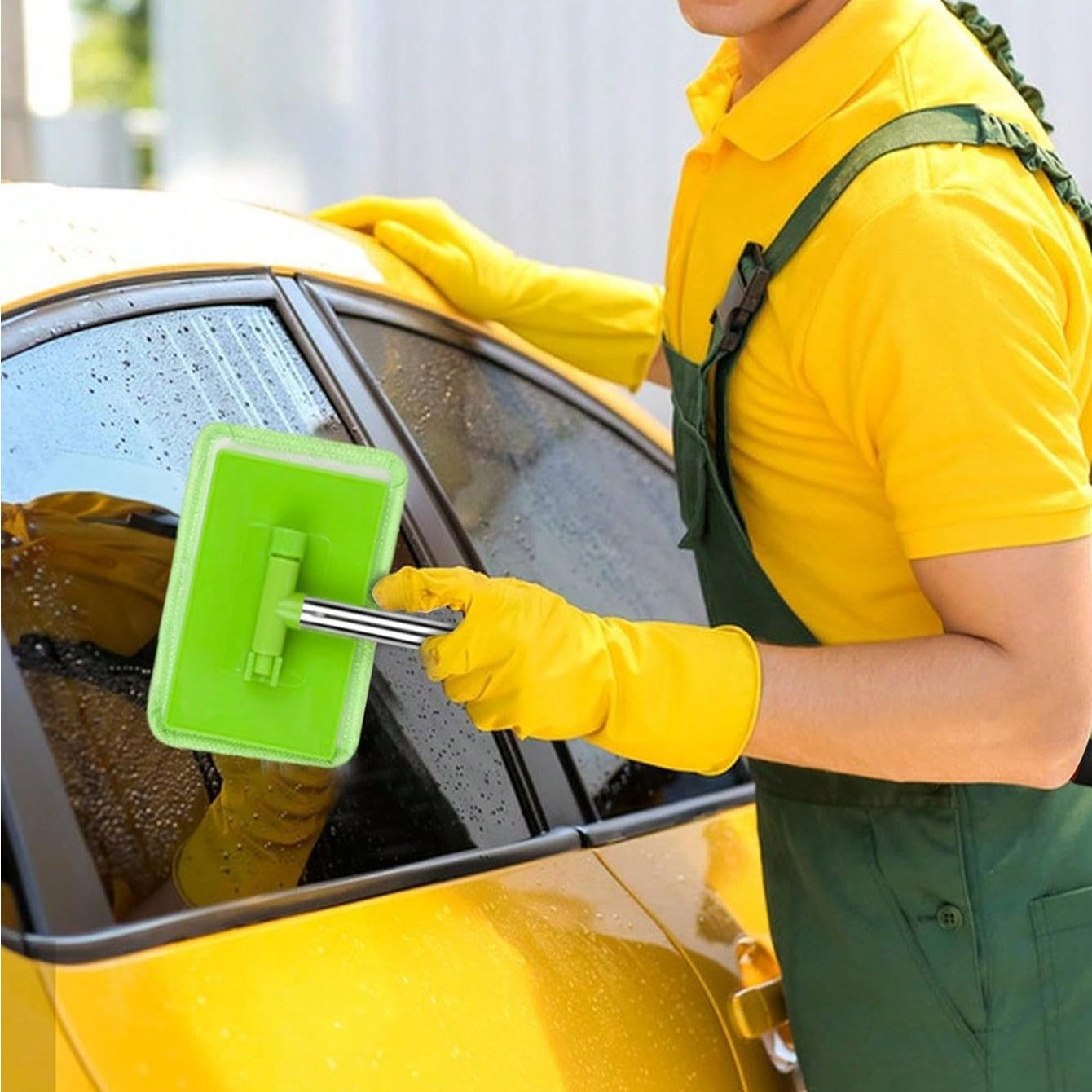 Инструмент для очистки автомобильных окон, микрофибровая ткань, съемная ручка, щетка для ветрового стекла