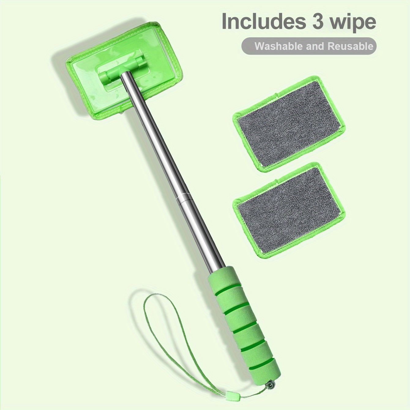 Инструмент для очистки автомобильных окон, микрофибровая ткань, съемная ручка, щетка для ветрового стекла