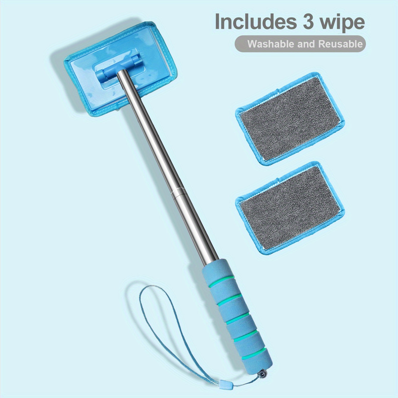 Инструмент для очистки автомобильных окон, микрофибровая ткань, съемная ручка, щетка для ветрового стекла