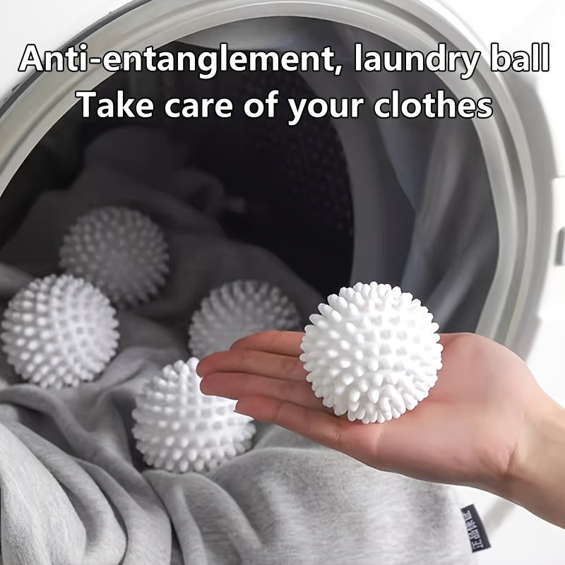 EcoClean qayta ishlatiladigan plastik kir yuvish to'plari, 6 dona. Kiyimlarni himoya qilish uchun mashinada yuviladigan dezinfektsiya to'plari, o'rashni oldini olish uchun yuvish aksessuarlari. Batareya kerak emas.