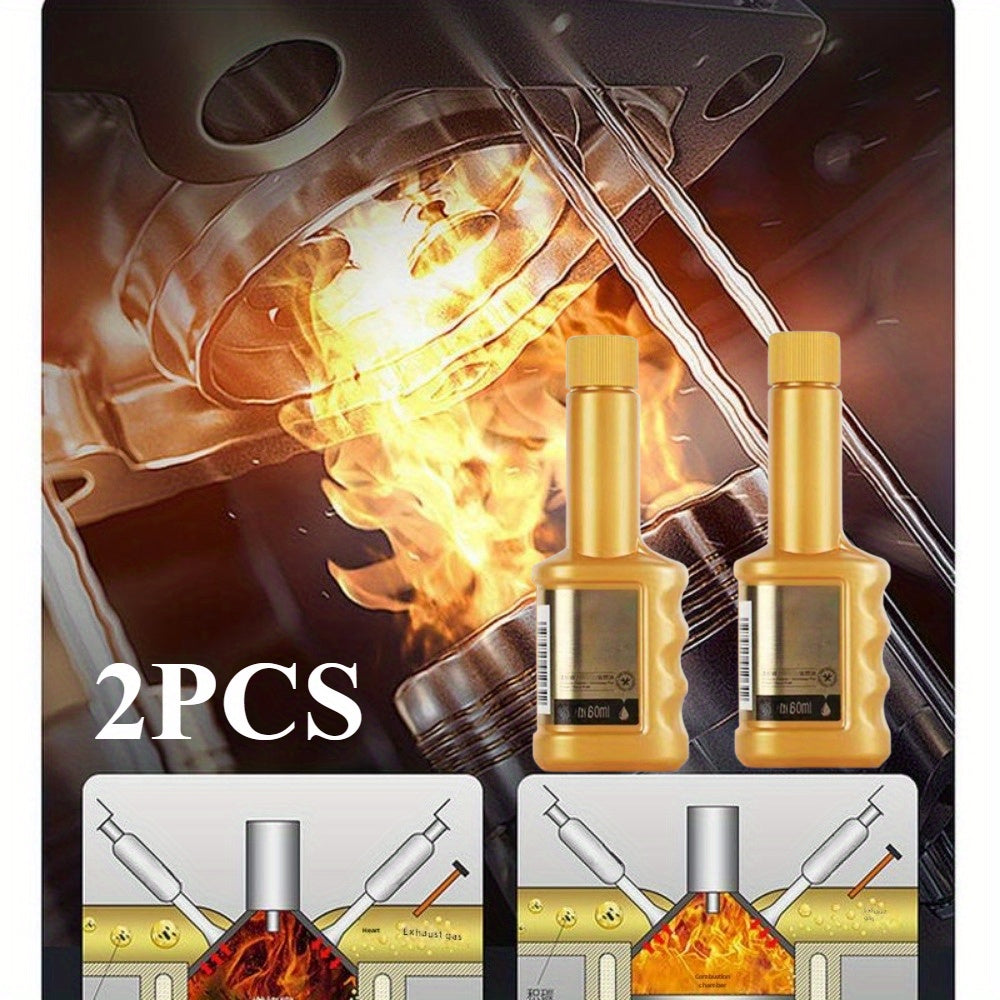 Автомобильное топливное добавка для очистки двигателя от нагара, удалитель отложений, маленькая золотая бутылка