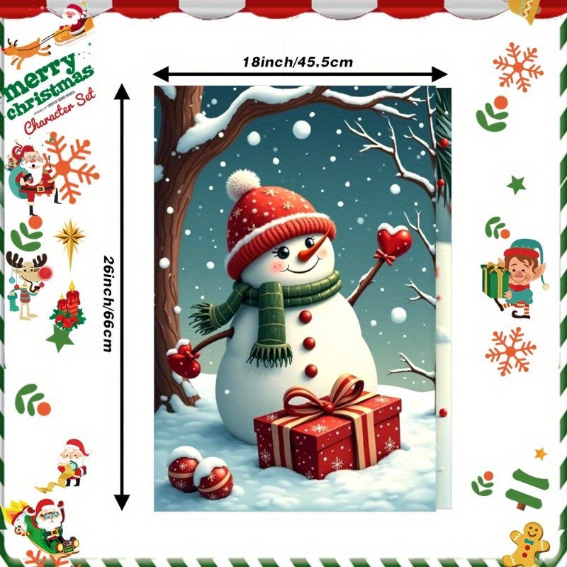 Set of 2 Christmas Kitchen Towels 45x66 cm Polyester Woven Machine Washable