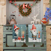 Dos decoraciones de cocina navideñas 18x66cm decoración navideña