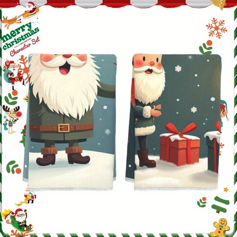 Dos decoraciones de cocina navideñas 18x66cm decoración navideña