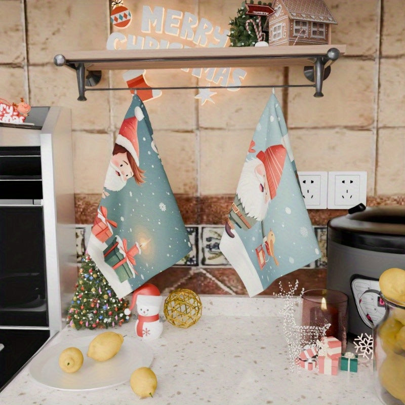 Dos decoraciones de cocina navideñas 18x66cm decoración navideña