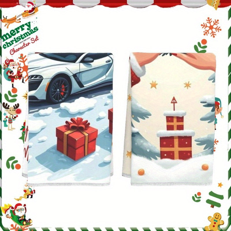 Набор из 2 рождественских кухонных украшений размером 18 x 66,04 см, рождественские украшения от MCIYR