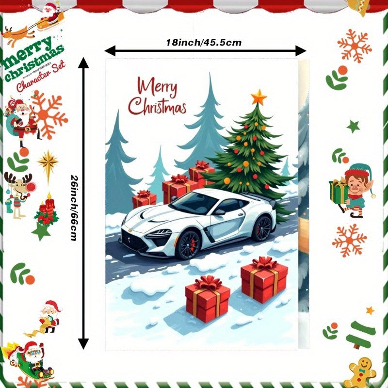 Set of 2 Christmas Kitchen Decorations 18x66cm Holiday Home Decor