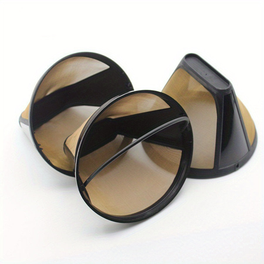 Premium Stainless Steel Reusable No.4 Cone Coffee Filter Basket bilan kofe tajribangizni yangi darajaga olib chiqing! Bu filtr Cuisinart, Ninja va boshqa drip kofe tayyorlovchilar bilan mos keladi, har safar yanada mazali qahva tayyorlashni ta'minlaydi.