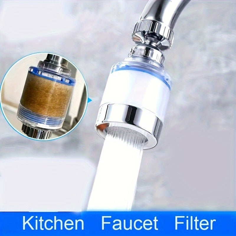 Faucet Water Filter with Rotatable Head ABS Kitchen Sink Purifier Anti-Splash Easy Cleaning