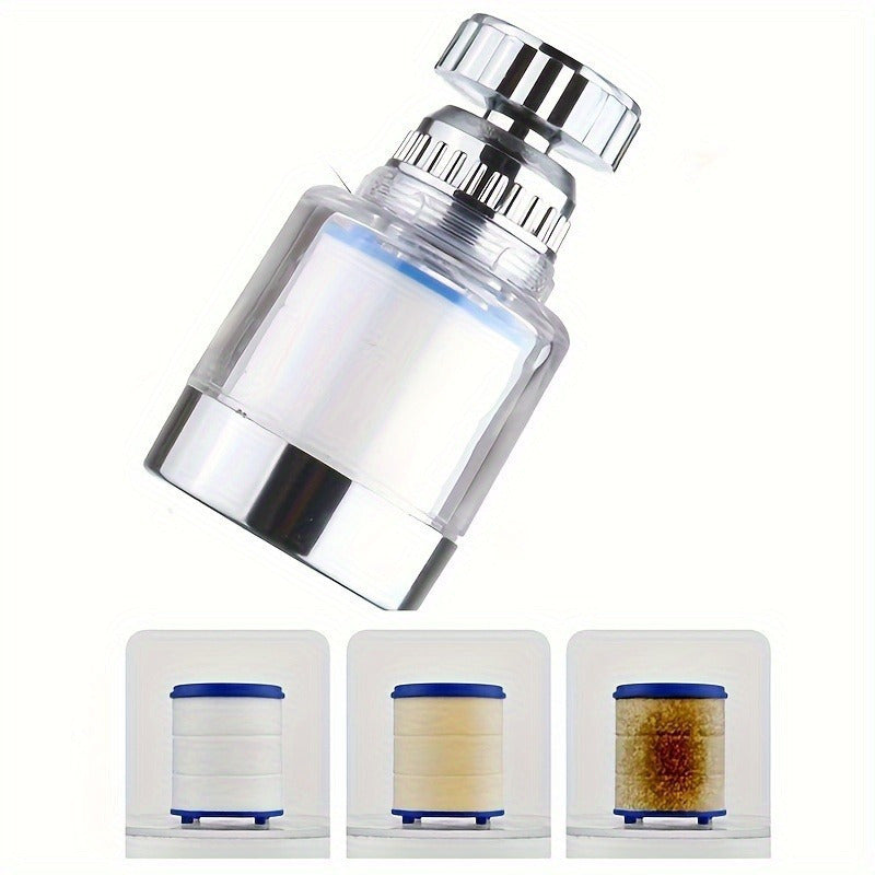 Faucet Water Filter with Rotatable Head ABS Kitchen Sink Purifier Anti-Splash Easy Cleaning