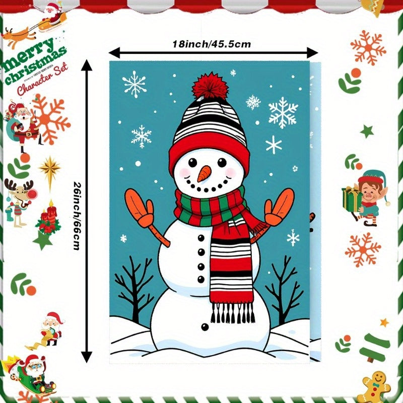 Set of 2 Christmas Kitchen Towels 18x66 cm Holiday Winter Decor