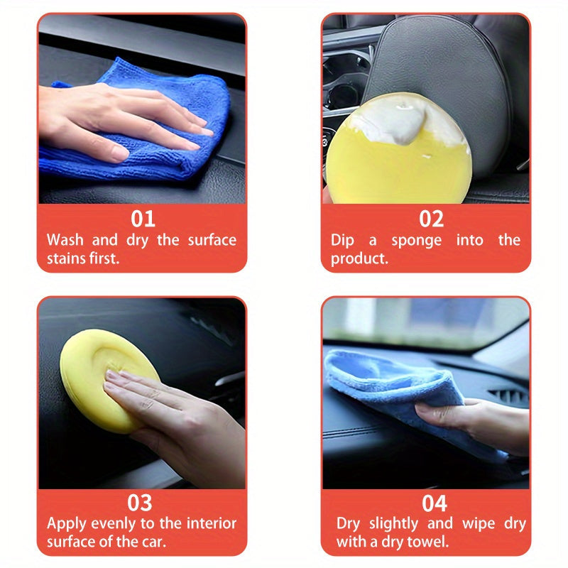Multi-Purpose Interior Cleaner and Shine Enhancer for Car Dashboards and Tires