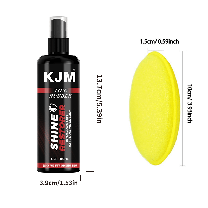 Полировщик шин и пластика для черного блеска и обновления