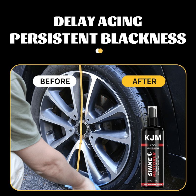 Pulidor de neumáticos y plástico para brillo negro y renovación