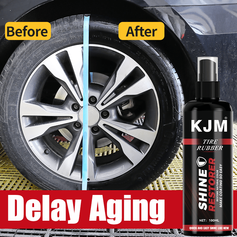 Pulidor de neumáticos y plástico para brillo negro y renovación