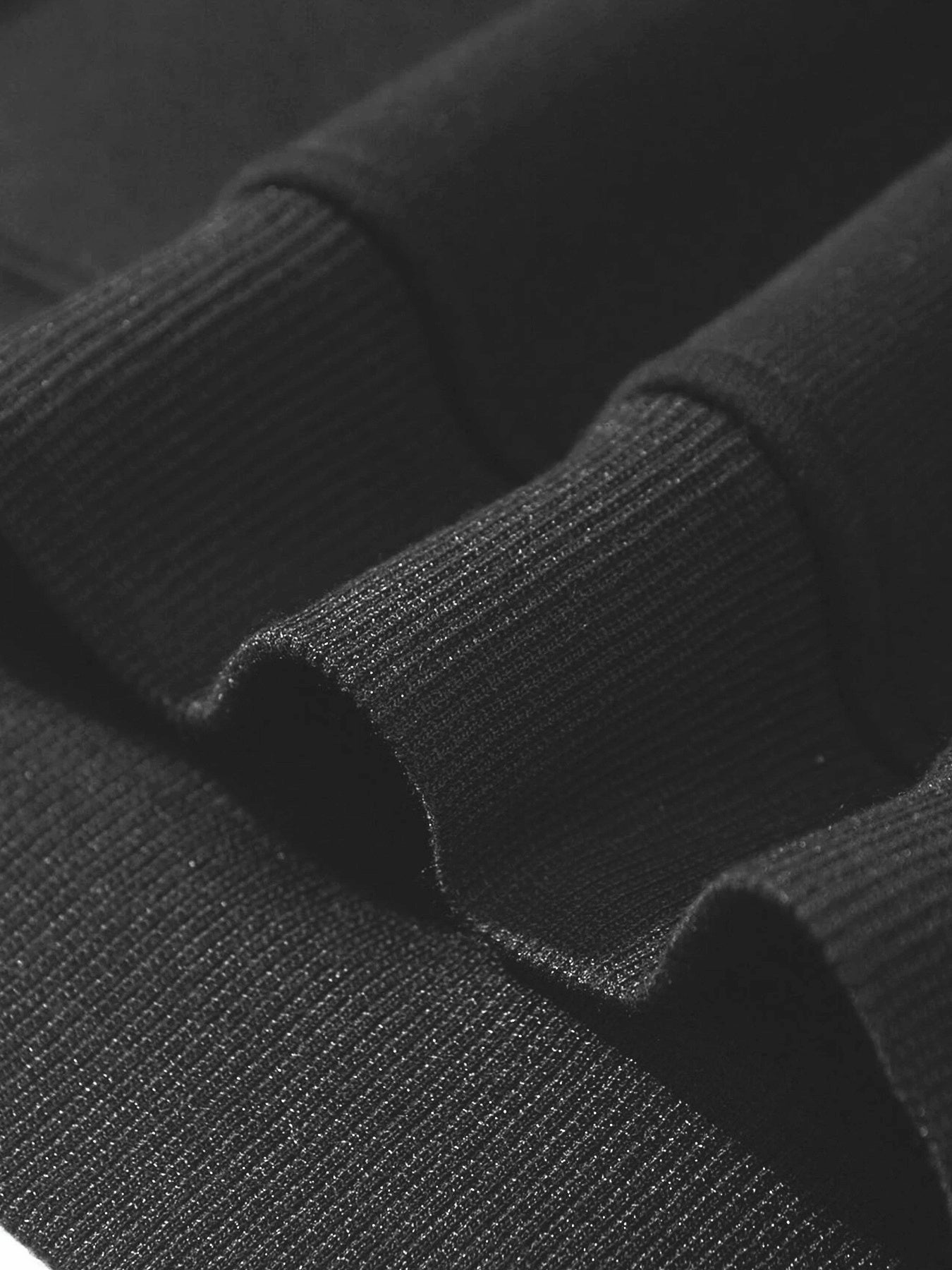 Erkaklar uchun Gotik Qora Printli Kapüşonli Sviter, Zipper bilan, Oddiy Fit, Kuz/Qish Kollektsiyasi, 250g/m² Matoga Og'irligi.