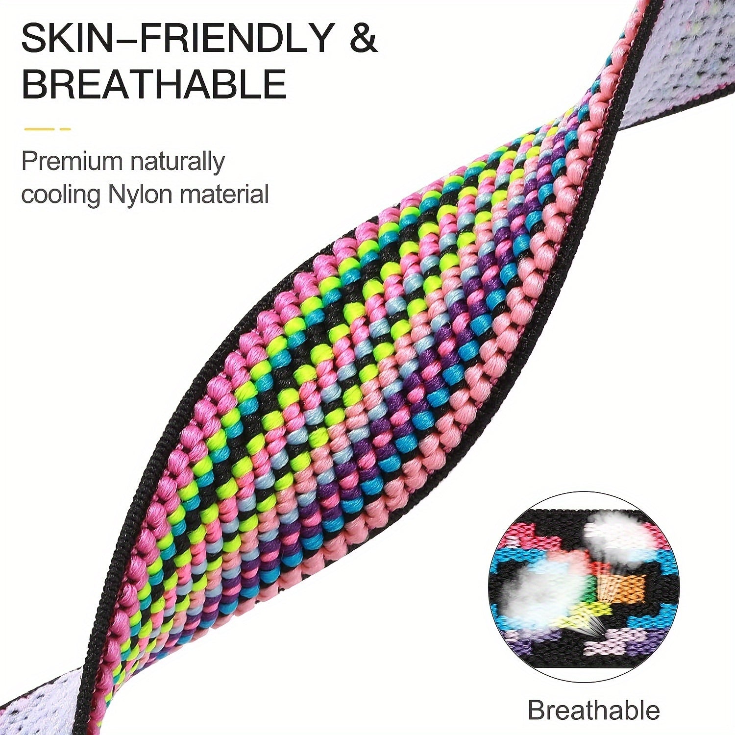 Nylon Braided Waterproof Smartwatch Band for 38mm to 49mm Compatible with Series Ultra and SE