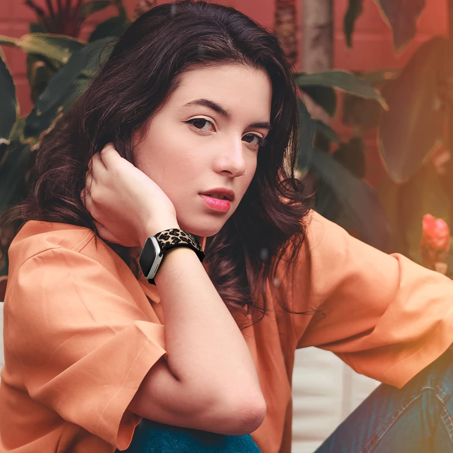 Nylon Braided Waterproof Smartwatch Band for 38mm to 49mm Compatible with Series Ultra and SE