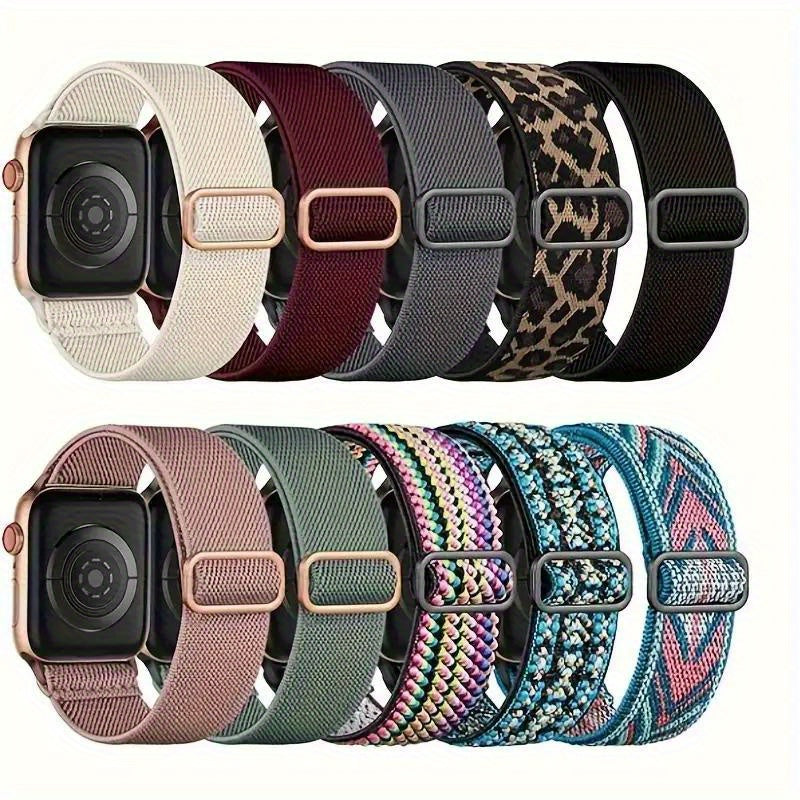 Nylon Braided Waterproof Smartwatch Band for 38mm to 49mm Compatible with Series Ultra and SE