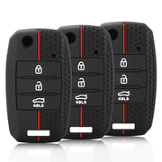 Silicone Key Fob Cover for Cars Scratch Dust Protection with Lock Icons