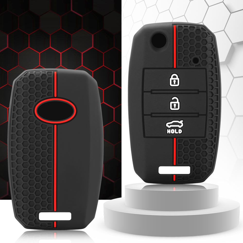 Water-Resistant Silicone Flip Key Cover for Remote Keys Durable Protection