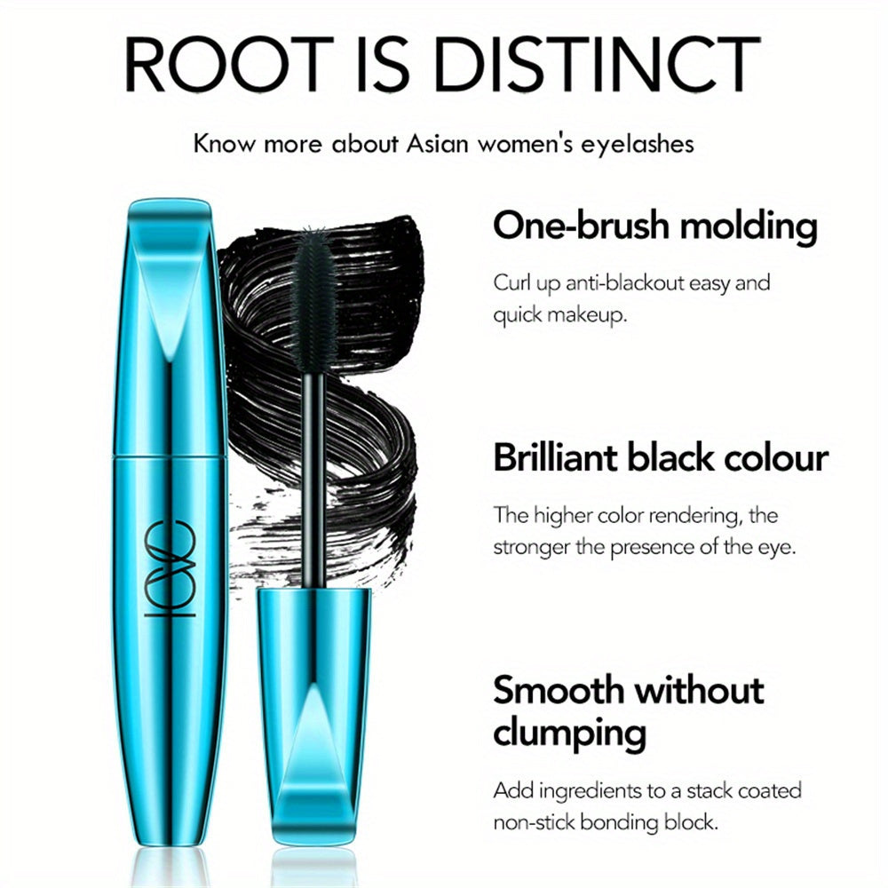 Women Waterproof Mascara Black Long-Lasting Volumizing Clump-Free