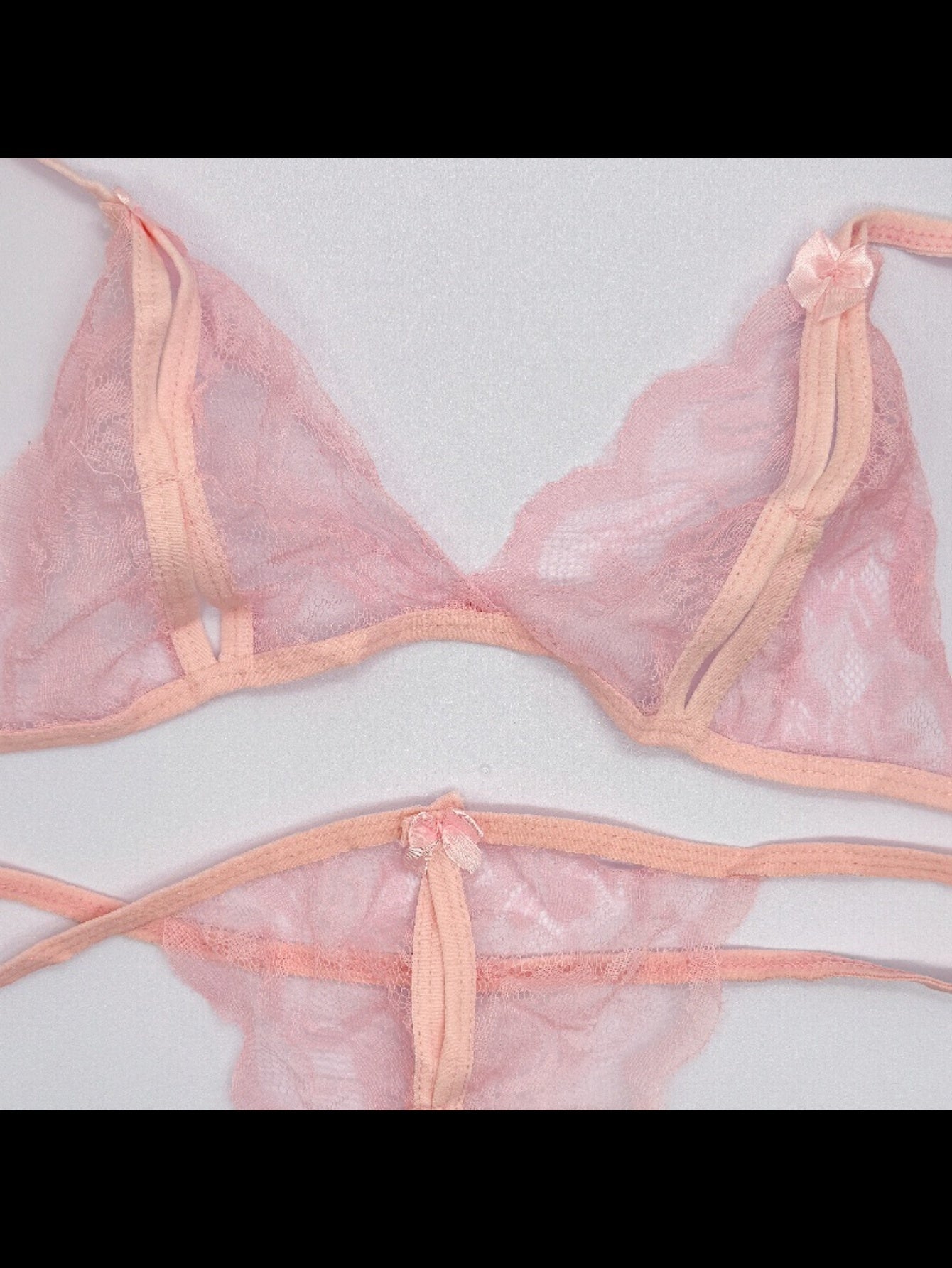 Lingerie Set with Lace and Exposed Breast Design for Women