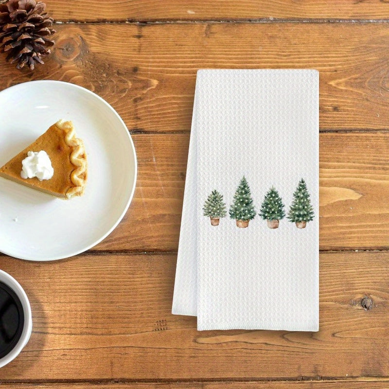 Christmas Tree Kitchen Towel Set 3-Piece Decor for Kitchen Bathroom 45.72x66.04cm