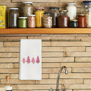 Pushti Rojdestvo Daraxti Oshxona Sochiq To'plami, Merry Christmas Tree Qo'l Sochiq va Oshxona Idish Sochiqni o'z ichiga oladi (Oshxona yoki Hammomda foydalanish uchun mos), Rojdestvo Oshxona va Hammom Dekor uchun mukammal, O'lchami: 45.72X66.04sm