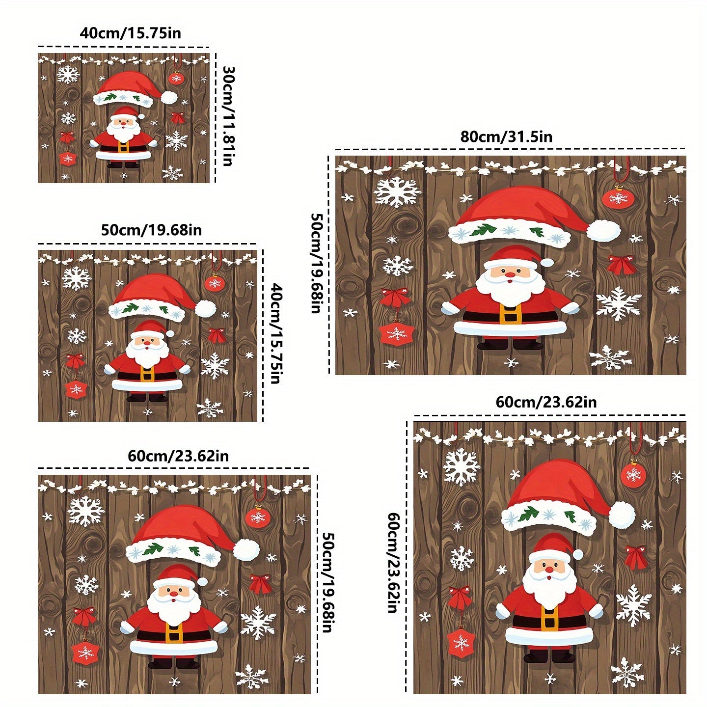 Festive Rubber Dish Drying Mat with Christmas Decorations and Holiday Design