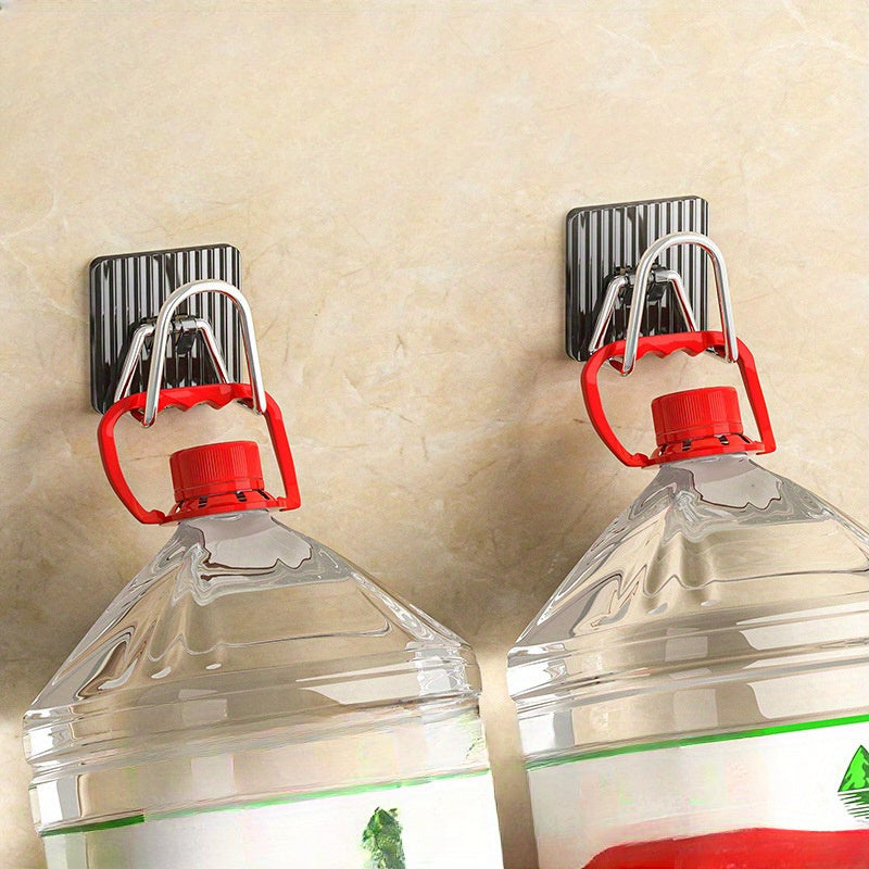 Wall-Mounted Acrylic Stainless Steel Kitchen Sponge Holder with Towel Rack