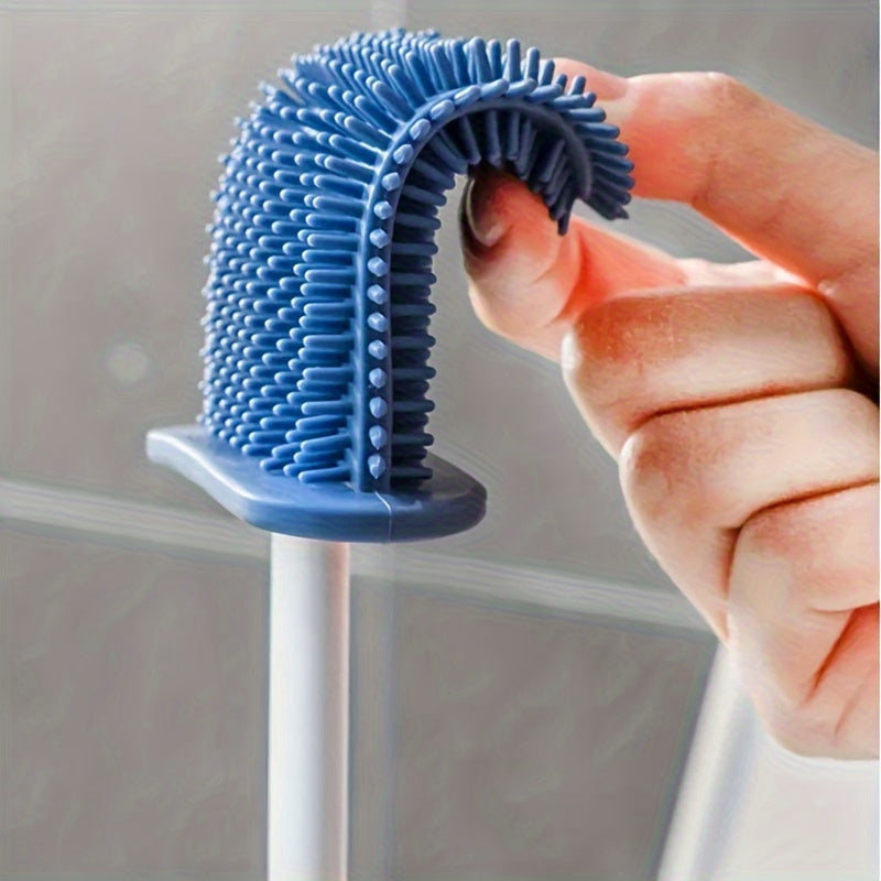 Set Of 4 RV Toilet Brushes With Wall Mount Silicone Long Handle