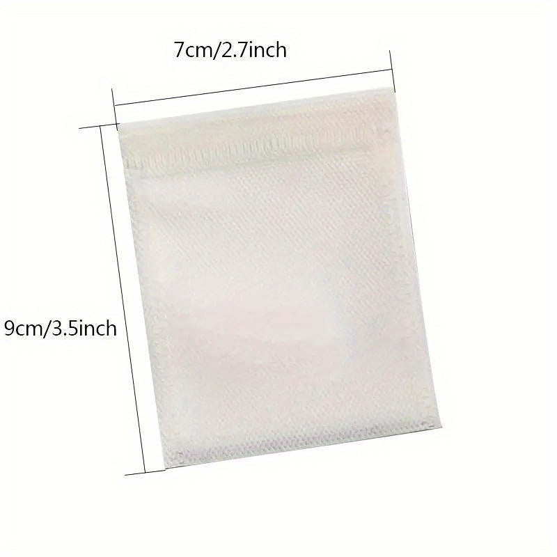 52 dona bitta foydalanish uchun choy filtr paketlari, tortish uchun choy uchun qopqog'li choy uchun