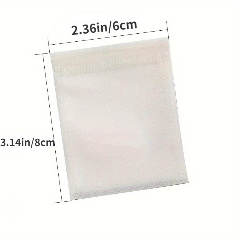 52 dona bitta foydalanish uchun choy filtr paketlari, tortish uchun choy uchun qopqog'li choy uchun