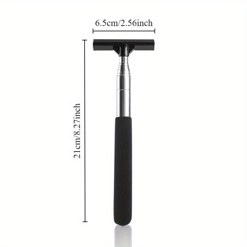 "Telescopic zanglamaydigan po'latdan yasalgan avtomobil orqa ko'rish oynasi uchun qopqoq, toza ko'rinish uchun sozlanadigan namlikni tozalash pichog'i. Shisha, hammom, devor va pol uchun mos keladigan xavfsiz avtomobilga o'rnatilgan dizayn."