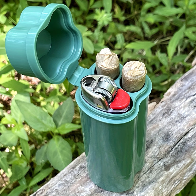 Portable Plastic Cones Storage Case with Flip-Top Lighter Box