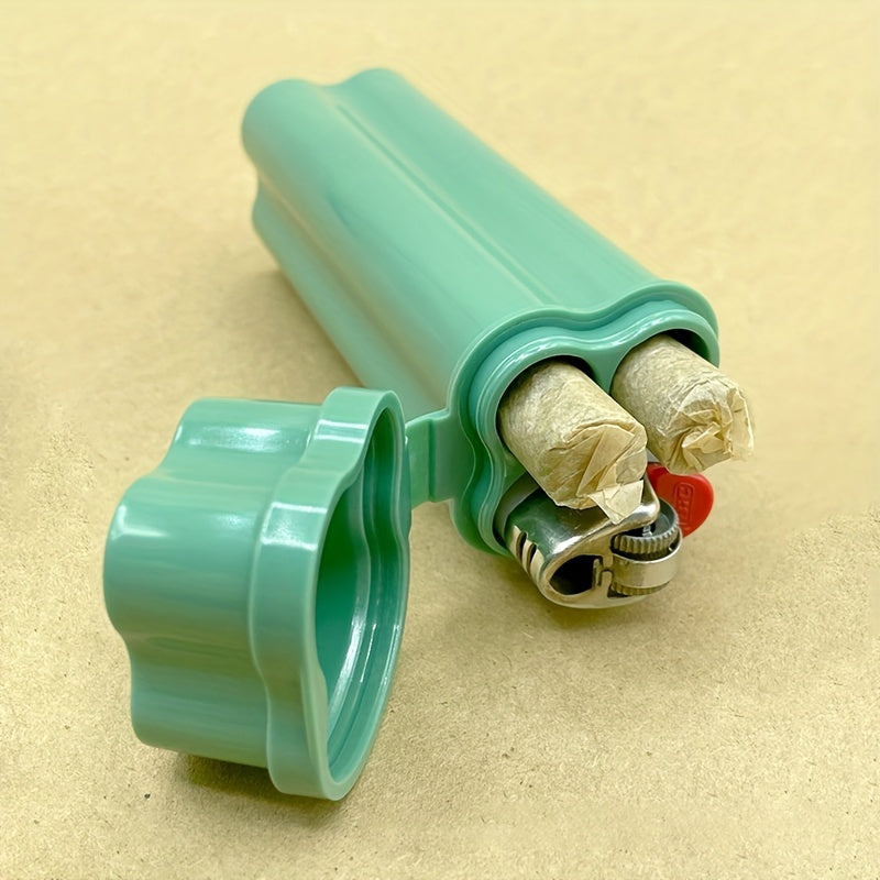 Portable Plastic Cones Storage Case with Flip-Top Lighter Box