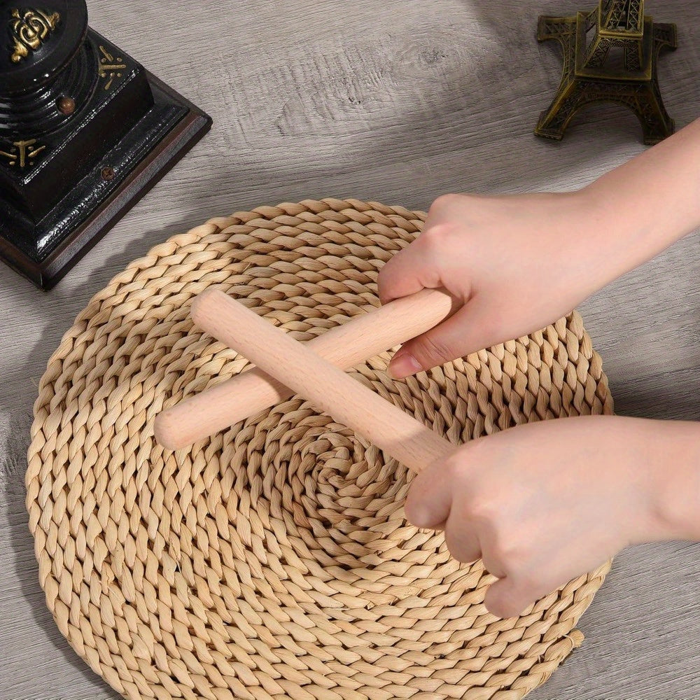 12/10/8 ta yog‘och ritm tayoqchalari, 20.32 sm, sinf uchun perkussiya asboblari, ommaviy paket