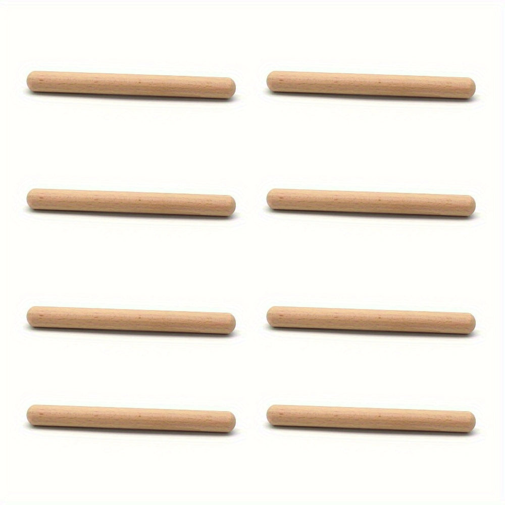 12/10/8 ta yog‘och ritm tayoqchalari, 20.32 sm, sinf uchun perkussiya asboblari, ommaviy paket