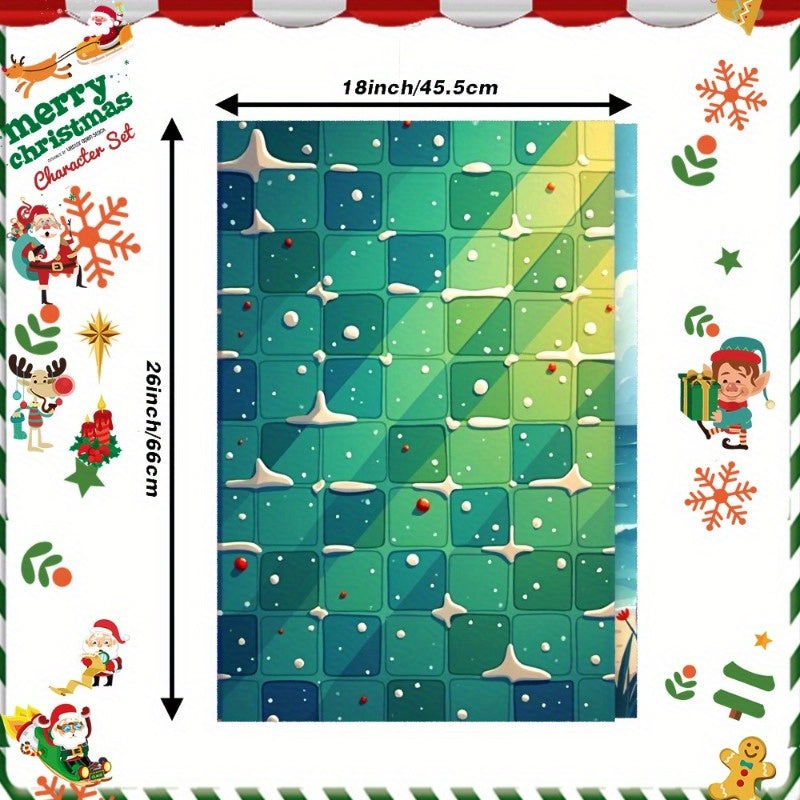 2-Pack Christmas Kitchen Towels, 45x66cm, Woven Polyester, Festive Decor