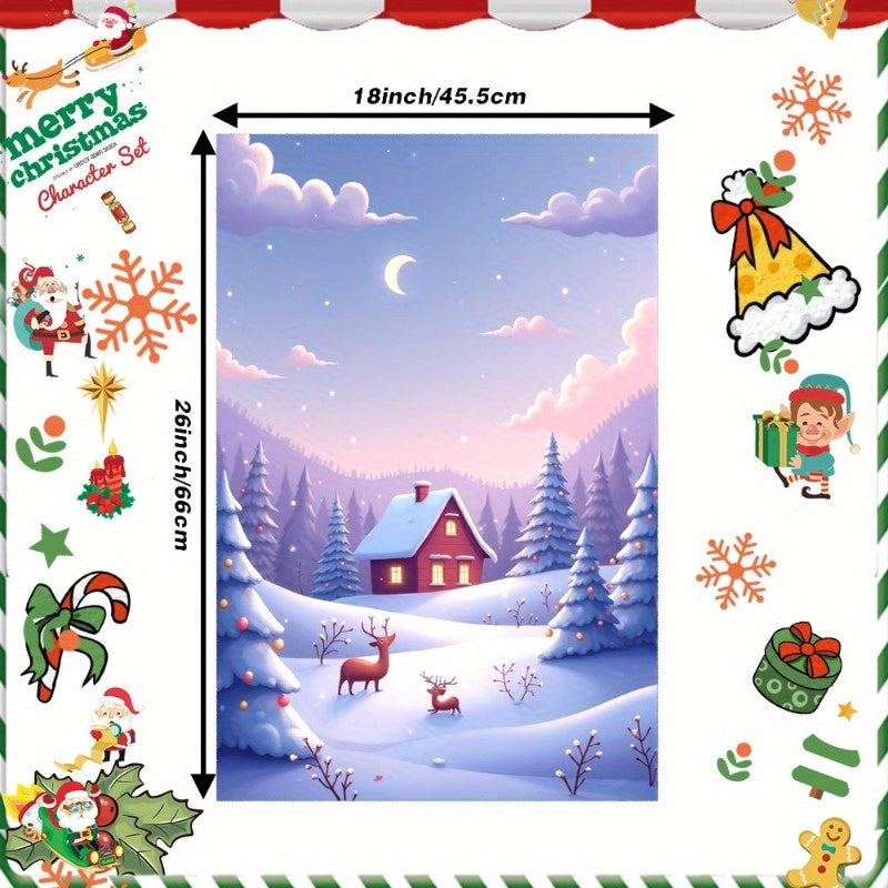 Christmas Towel 18x66cm Giftable Soft Absorbent Holiday Decor