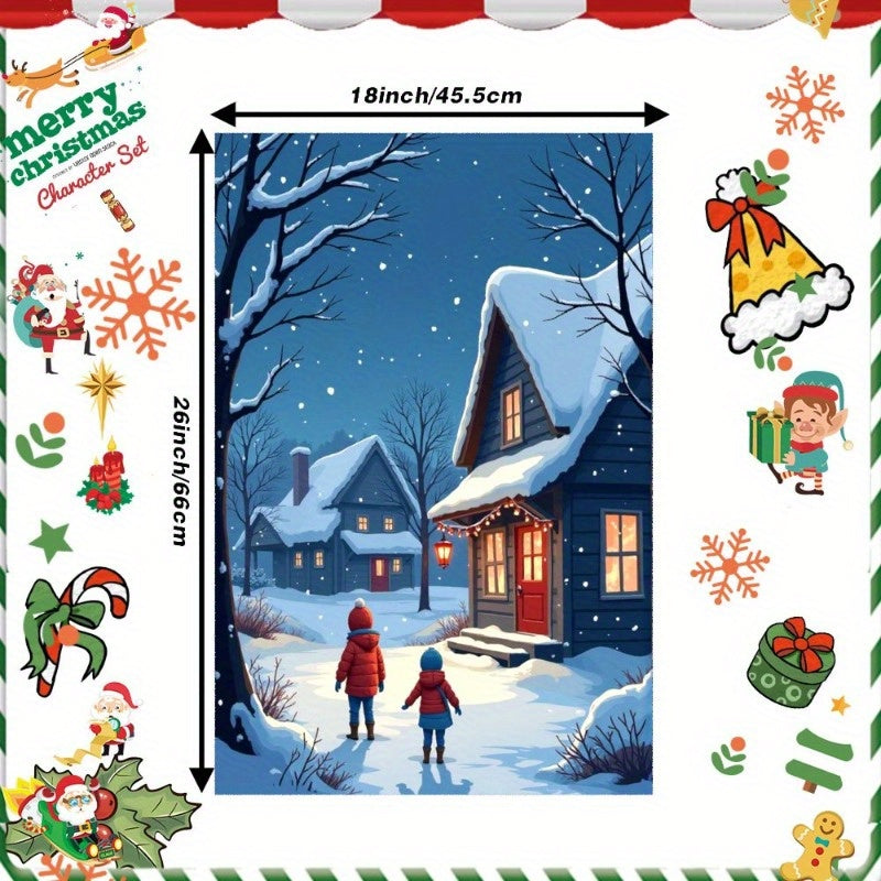 Christmas Towels Gift 18x66cm Holiday Kitchen Decor
