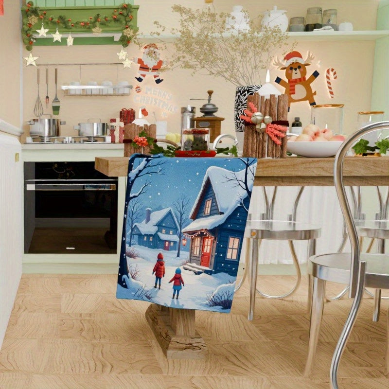 Christmas Towels Gift 18x66cm Holiday Kitchen Decor