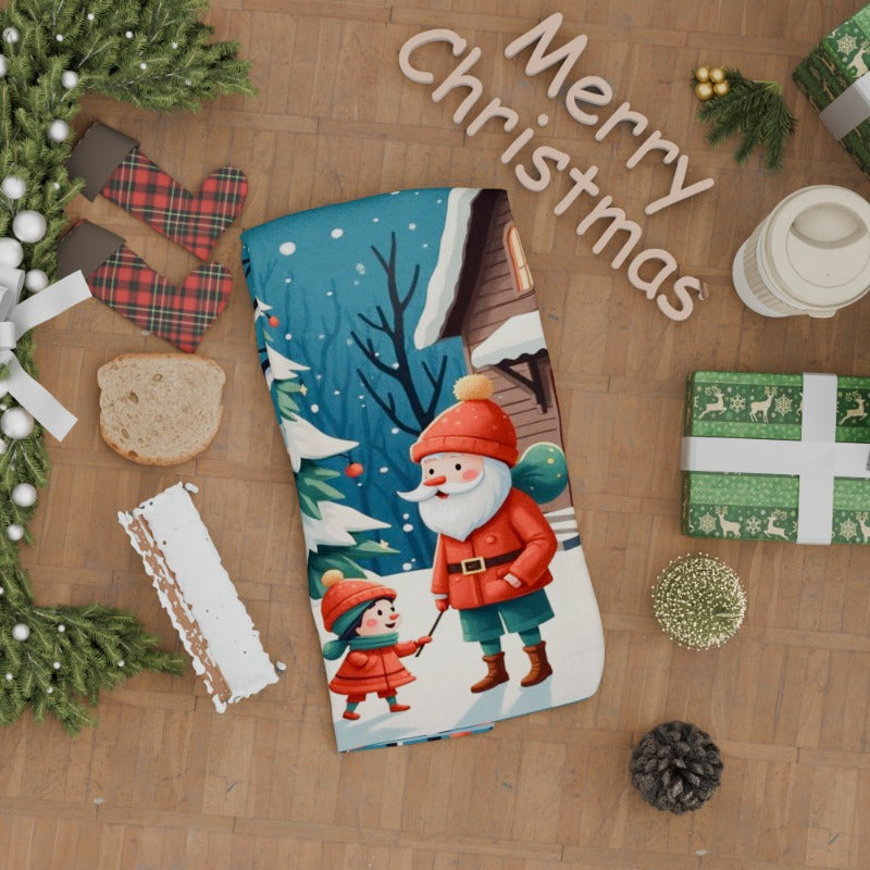 Christmas Towel 18x66cm Holiday Kitchen Decor Great Gift Idea