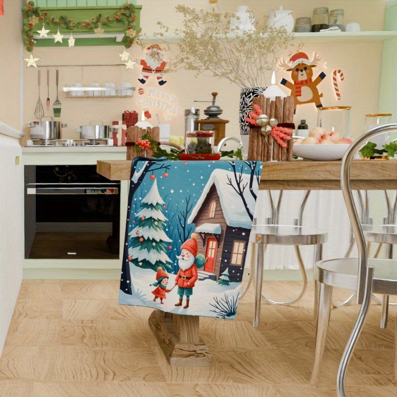 Christmas Towel 18x66cm Holiday Kitchen Decor Great Gift Idea