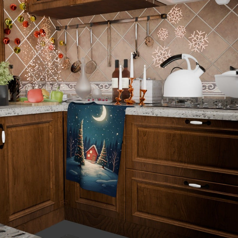 Christmas Towels Gift Set 18x66cm Holiday Decor Kitchen Towel