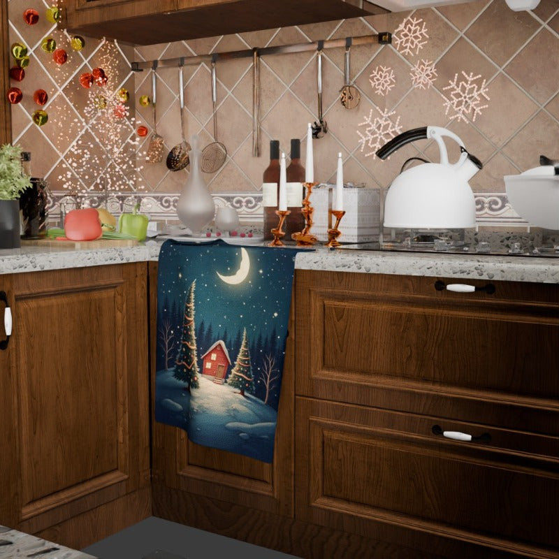 Christmas Towels Gift Set 18x66cm Holiday Decor Kitchen Towel