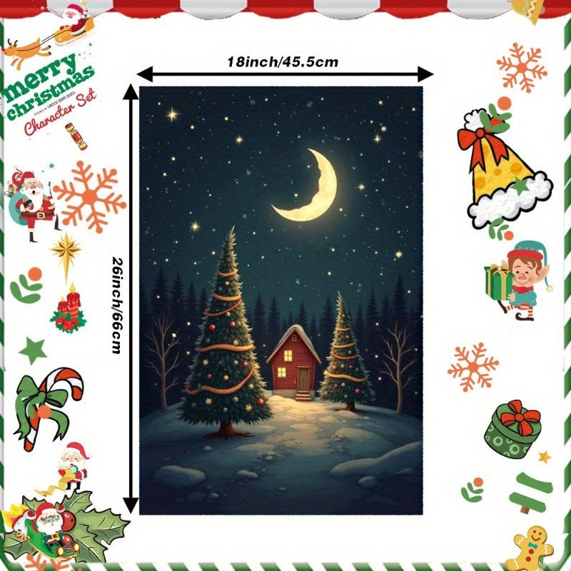 Christmas Towels Gift Set 18x66cm Holiday Decor Kitchen Towel