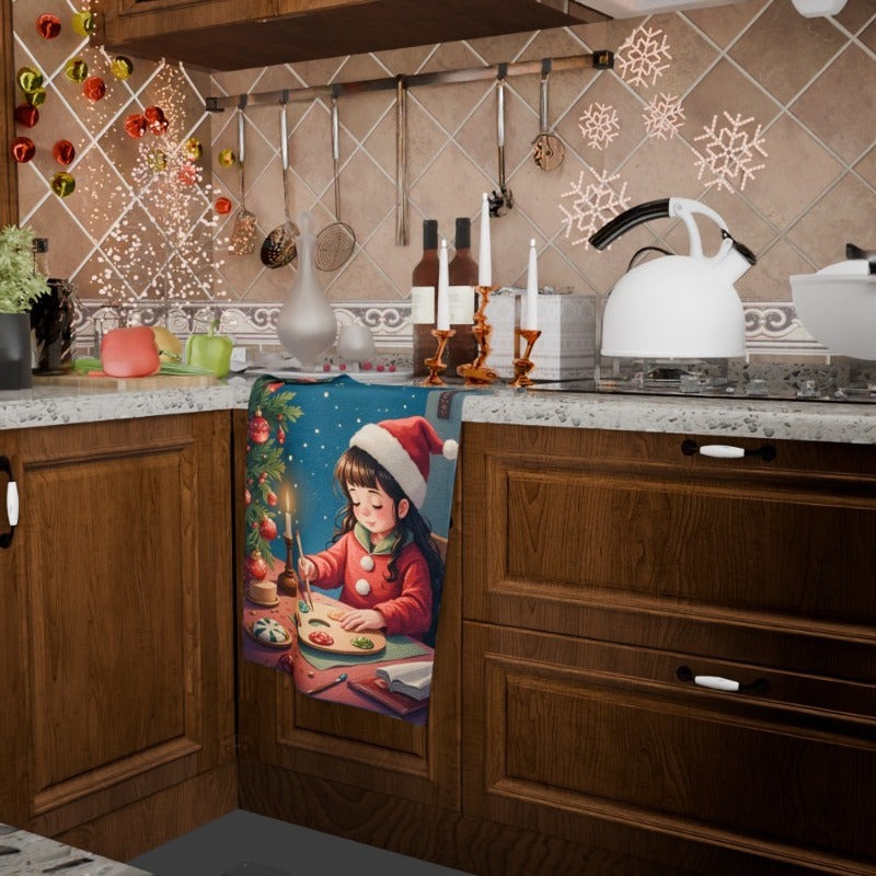 Christmas Towel 18x66.04 cm Holiday Decor Soft Absorbent Gift